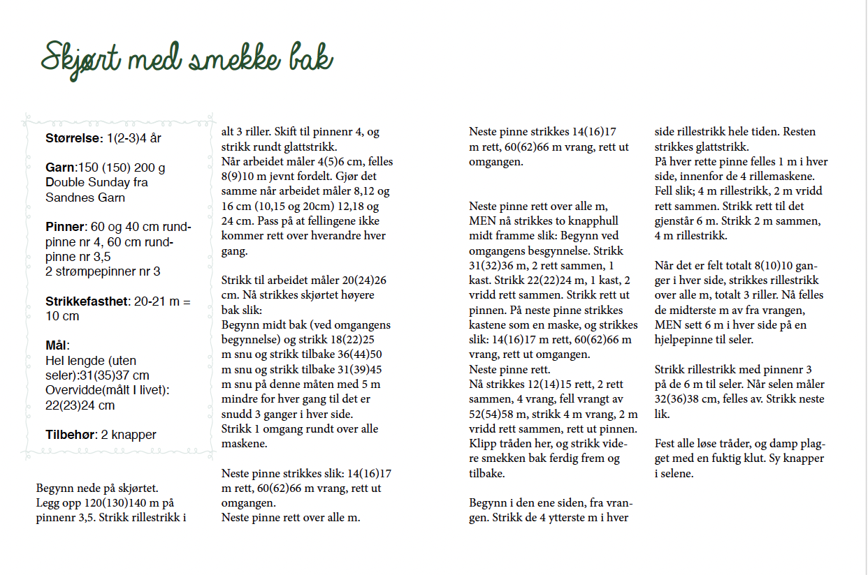 Forhåndsvisning av Milaskjørt