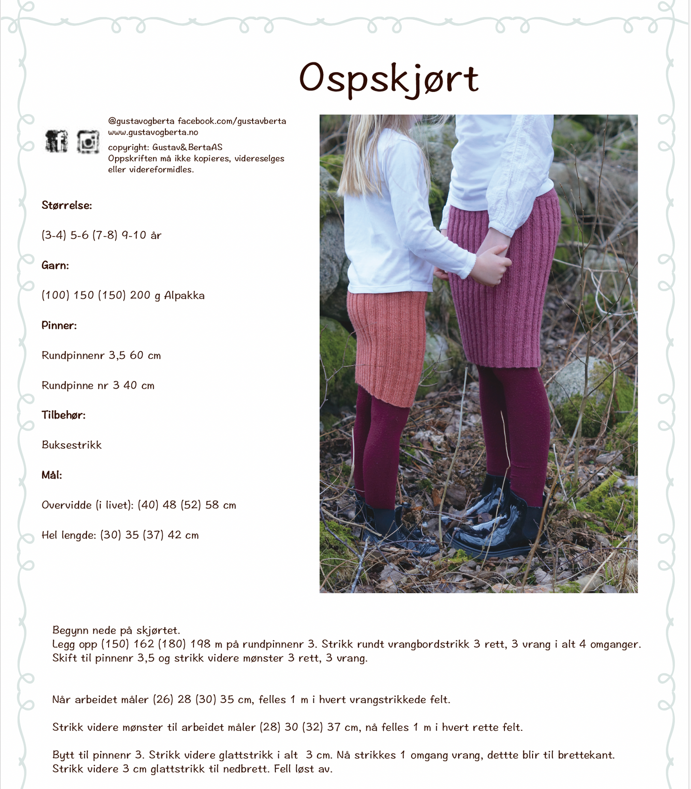 Forhåndsvisning av Ospskjørt
