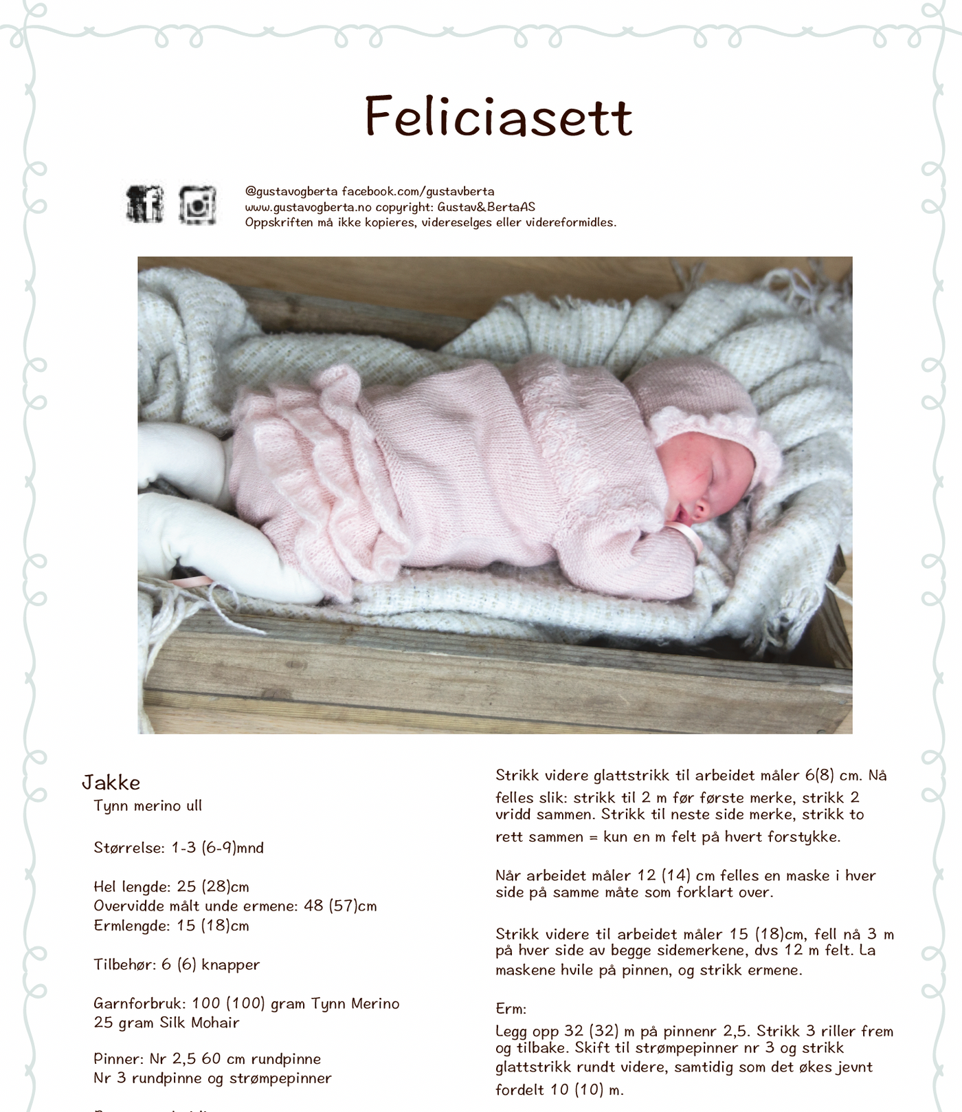 Forhåndsvisning av Feliciasett