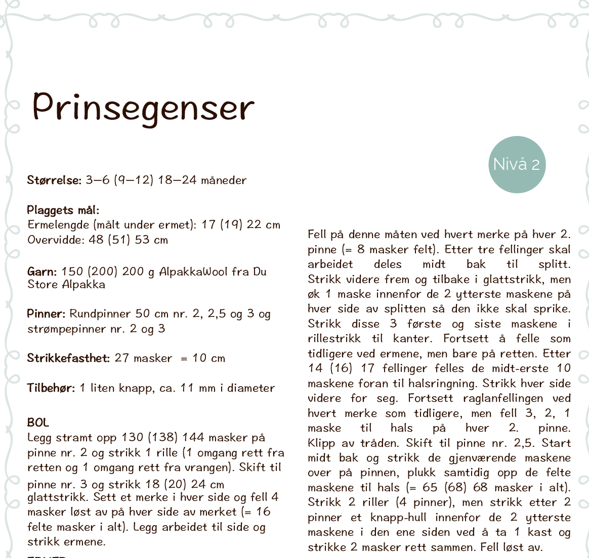 Forhåndsvisning av Prinsegenser