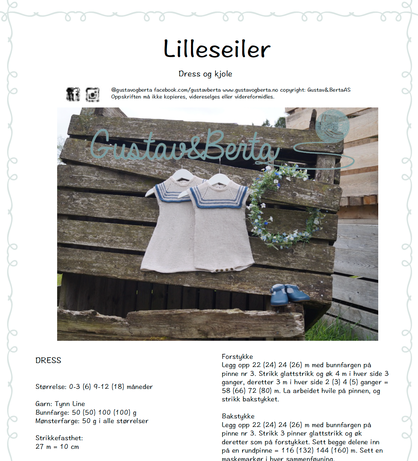 Forhåndsvisning av Lilleseilerkjole og dress