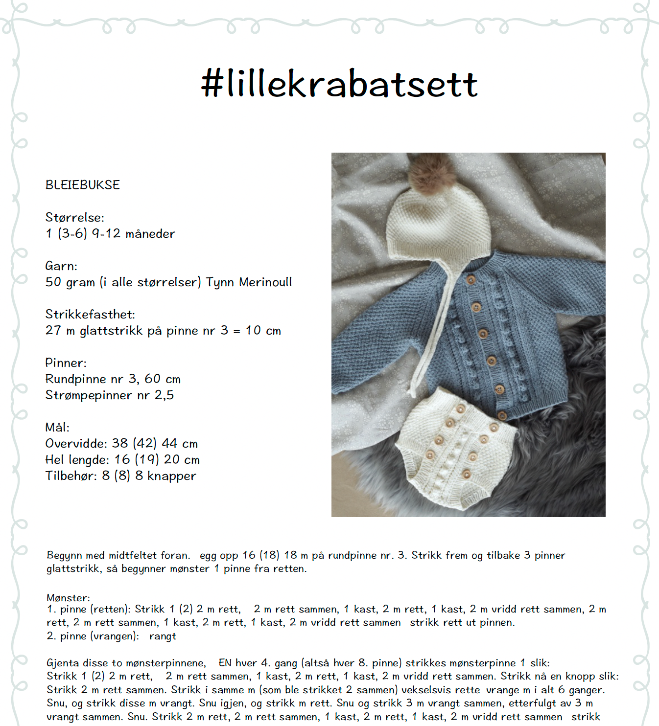Forhåndsvisning av Lillekrabatsett