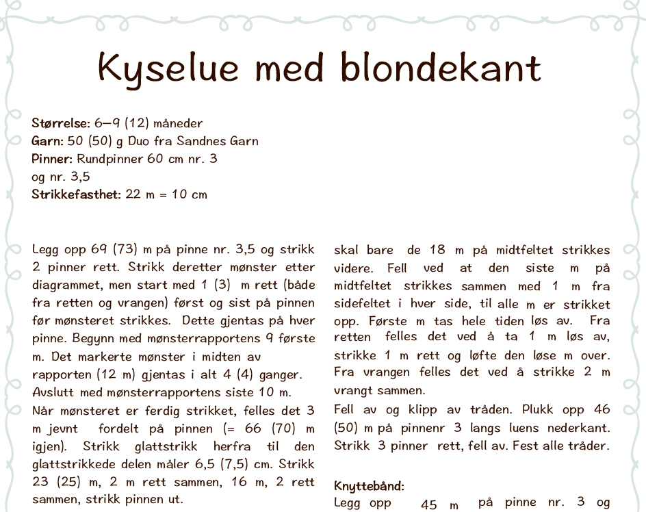 Forhåndsvisning av Blondekyse